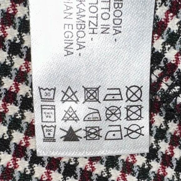 Zara Houndstooth High Rise Skinny Dress Pant Legging Size Medium - Picture 11 of 16